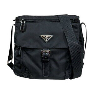 Prada Tessuto messenger bag black